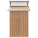 Tuinschuur 270x130x208,5 cm gegalvaniseerd staal bruin