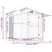 Tuinschuur 270x130x208,5 cm gegalvaniseerd staal bruin