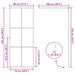 Inloopdouchewand 80x195 cm ESG-glas transparant en zwart