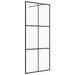 Inloopdouchewand 90x195 cm ESG-glas transparant en zwart