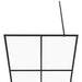 Inloopdouchewand 90x195 cm ESG-glas transparant en zwart