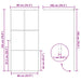 Inloopdouchewand 90x195 cm ESG-glas transparant en zwart