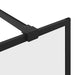 Inloopdouchewand 100x195 cm ESG-glas transparant en zwart