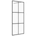 Inloopdouchewand 115x195 cm ESG-glas transparant en zwart