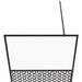 Inloopdouchewand 90x195 cm ESG-glas transparant en zwart
