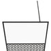 Inloopdouchewand 115x195 cm ESG-glas transparant en zwart