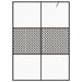 Inloopdouchewand 140x195 cm ESG-glas transparant en zwart