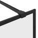 Inloopdouchewand 80x195 cm ESG-glas transparant en zwart