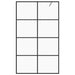 Inloopdouchewand 90x195 cm ESG-glas transparant en zwart