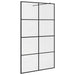 Inloopdouchewand 115x195 cm ESG-glas transparant en zwart