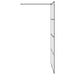 Inloopdouchewand 115x195 cm ESG-glas transparant en zwart