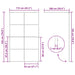 Inloopdouchewand 115x195 cm ESG-glas transparant en zwart