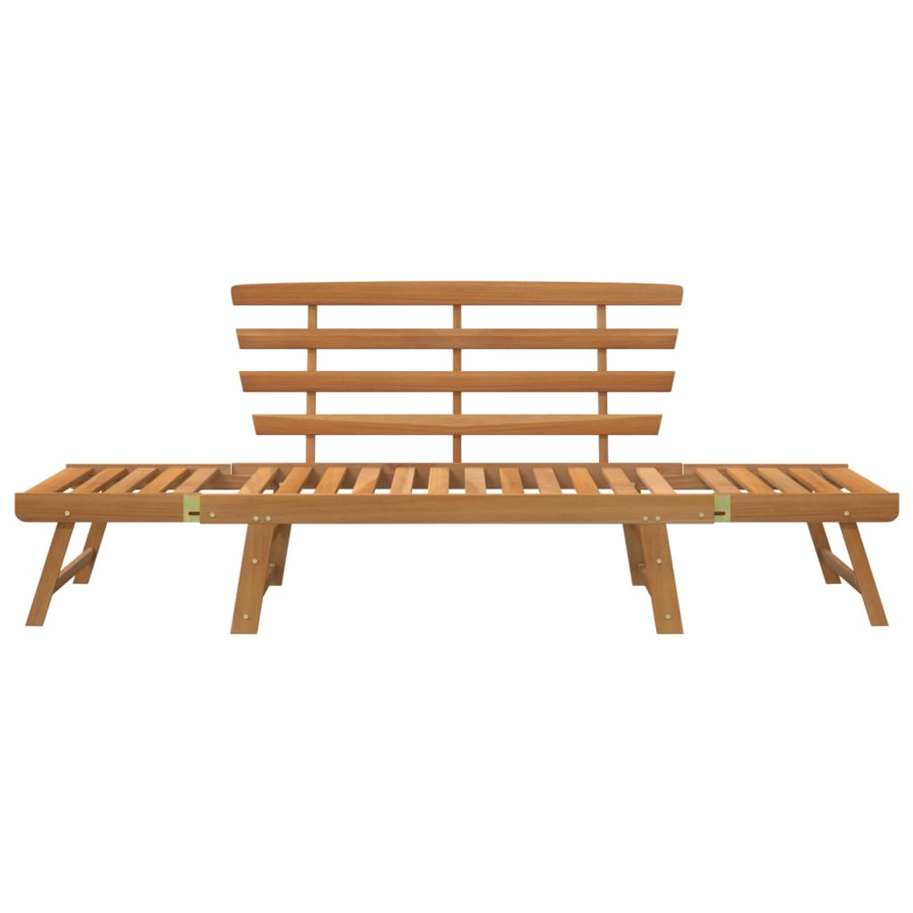 Tuinbank 2-In-1 190 Cm Massief Acaciahout Bruin