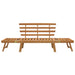 Tuinbank 2-In-1 190 Cm Massief Acaciahout Bruin