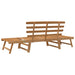 Tuinbank 2-In-1 190 Cm Massief Acaciahout Bruin