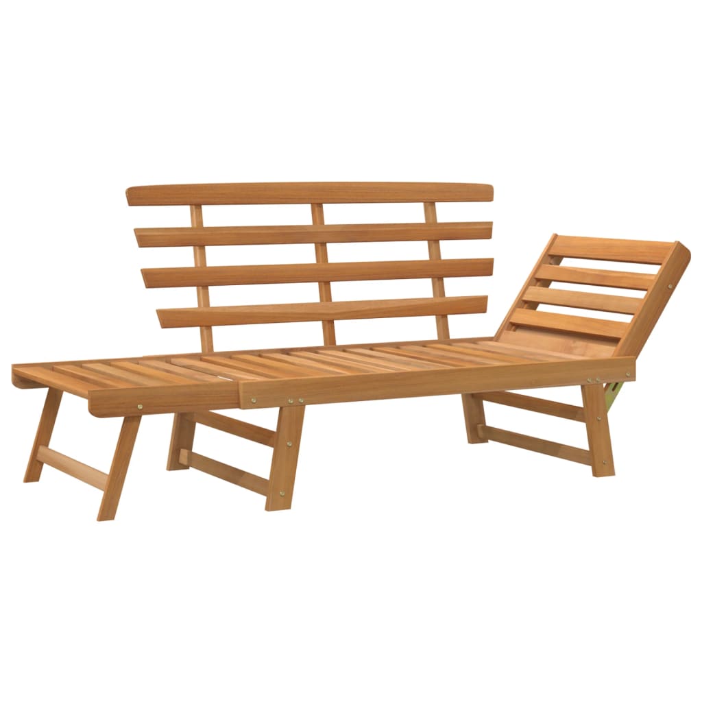 Tuinbank 2-In-1 190 Cm Massief Acaciahout Bruin