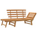 Tuinbank 2-In-1 190 Cm Massief Acaciahout Bruin