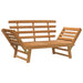 Tuinbank 2-In-1 190 Cm Massief Acaciahout Bruin