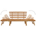 Tuinbank 2-In-1 190 Cm Massief Acaciahout Bruin