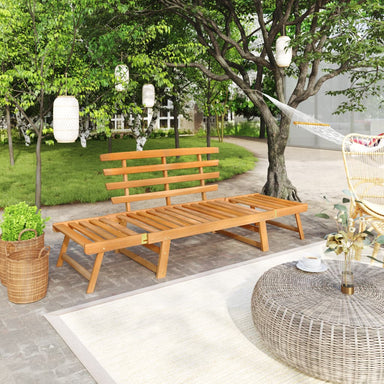 Tuinbank 2-In-1 190 Cm Massief Acaciahout Bruin
