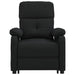 Fauteuil verstelbaar elektrisch stof zwart