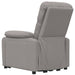 Fauteuil verstelbaar elektrisch stof taupe