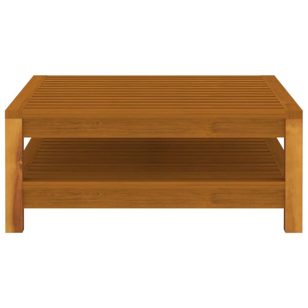 3-Delige Loungeset Met Donkergrijze Kussens Acaciahout 1 Donkergrijs midden + voetensteun + Tafel