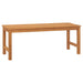 Tuinbank 114 cm massief teakhout