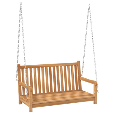 Schommelbank 114x60x64 cm massief teakhout