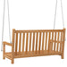 Schommelbank 114x60x64 cm massief teakhout