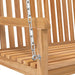 Schommelbank 114x60x64 cm massief teakhout