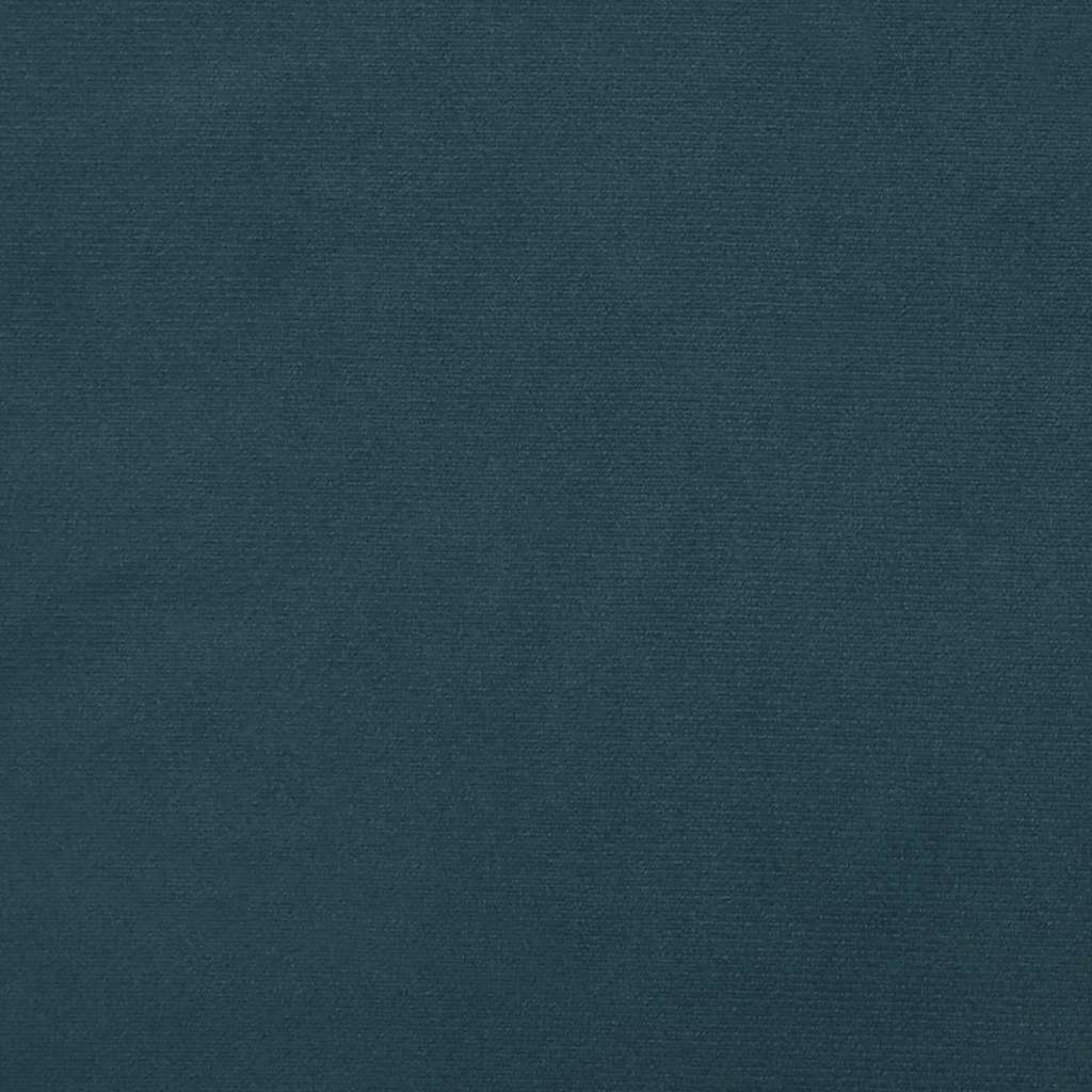 Slaapbank 2-zits met 2 kussens fluweel blauw