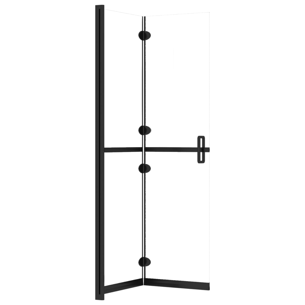 Inloopdouchewand inklapbaar 80x190 cm ESG-glas transparant