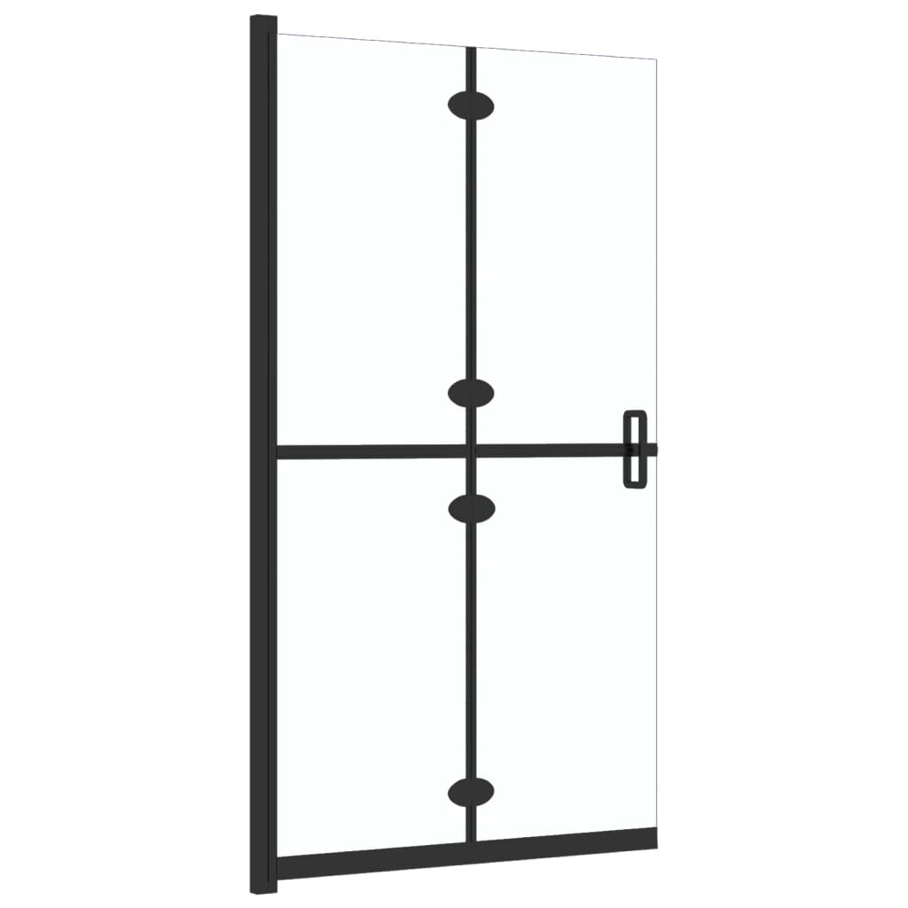 Inloopdouchewand inklapbaar 90x190 cm ESG-glas transparant