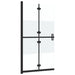 Inloopdouchewand inklapbaar 80x190 cm ESG-glas halfmat
