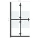 Inloopdouchewand inklapbaar 100x190 cm ESG-glas halfmat