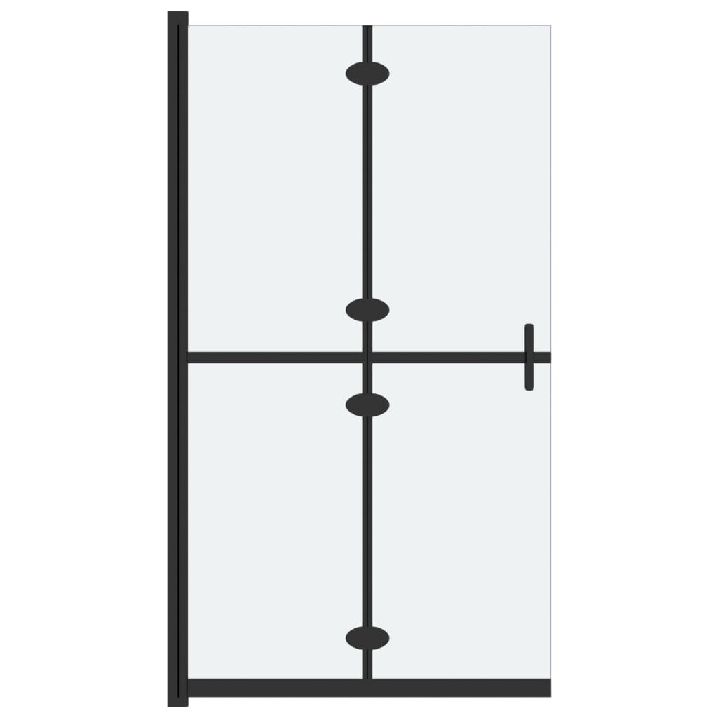 Inloopdouchewand inklapbaar 90x190 cm ESG-glas mat