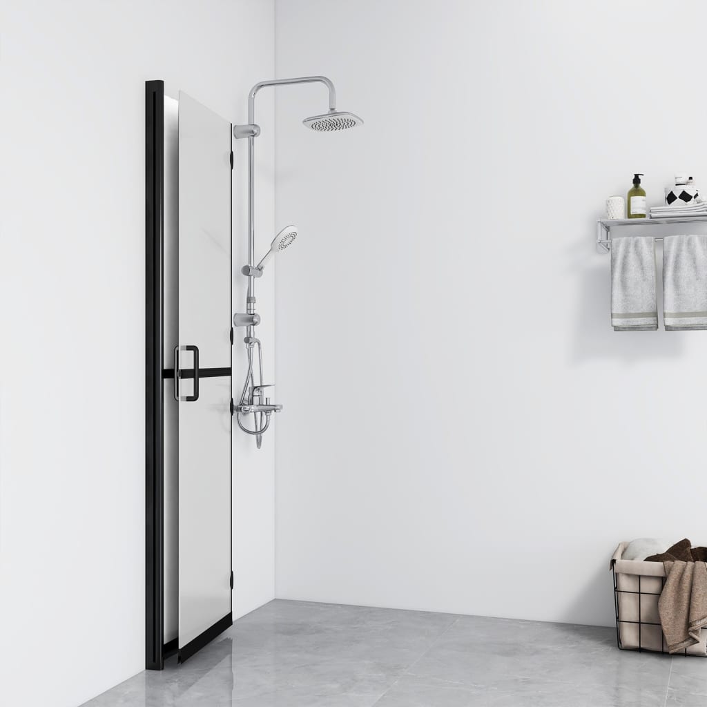 Inloopdouchewand inklapbaar 110x190 cm ESG-glas mat