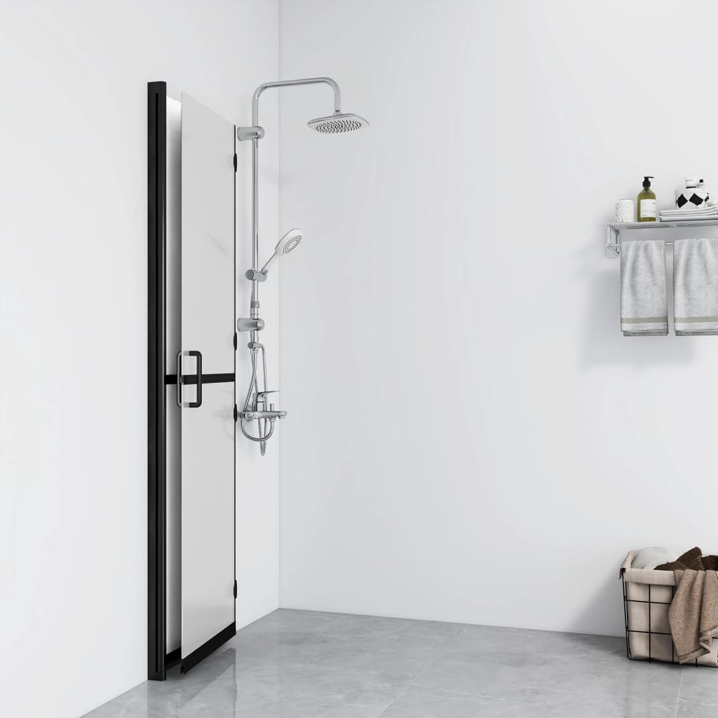 Inloopdouchewand inklapbaar 120x190 cm ESG-glas mat