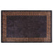 Vloerkleed wasbaar 80x150 cm zwart en goudkleurig