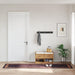 Vloerkleed wasbaar 80x300 cm zwart en goudkleurig