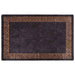 Vloerkleed wasbaar 160x230 cm zwart en goudkleurig