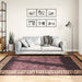 Vloerkleed wasbaar 160x230 cm zwart en goudkleurig