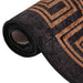 Vloerkleed wasbaar 190x300 cm zwart en goudkleurig