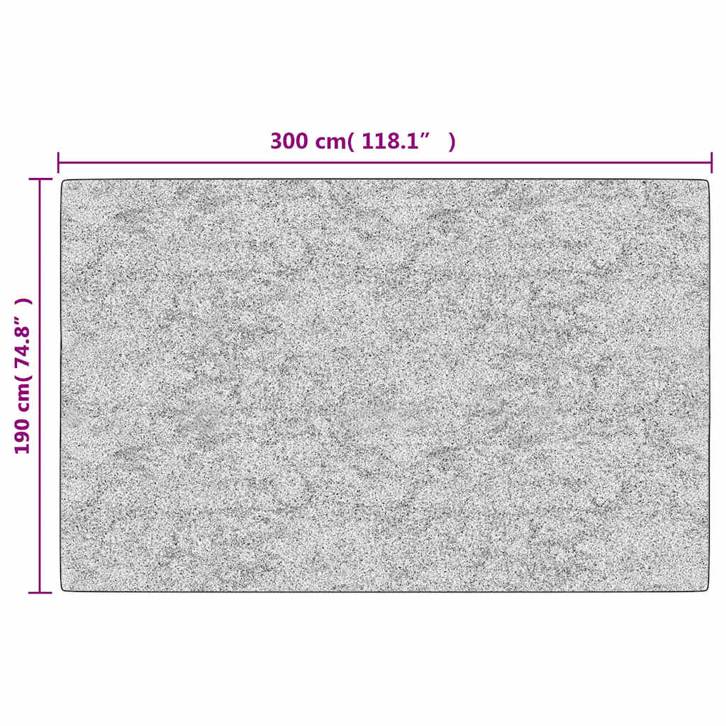 Vloerkleed wasbaar 190x300 cm zwart en goudkleurig
