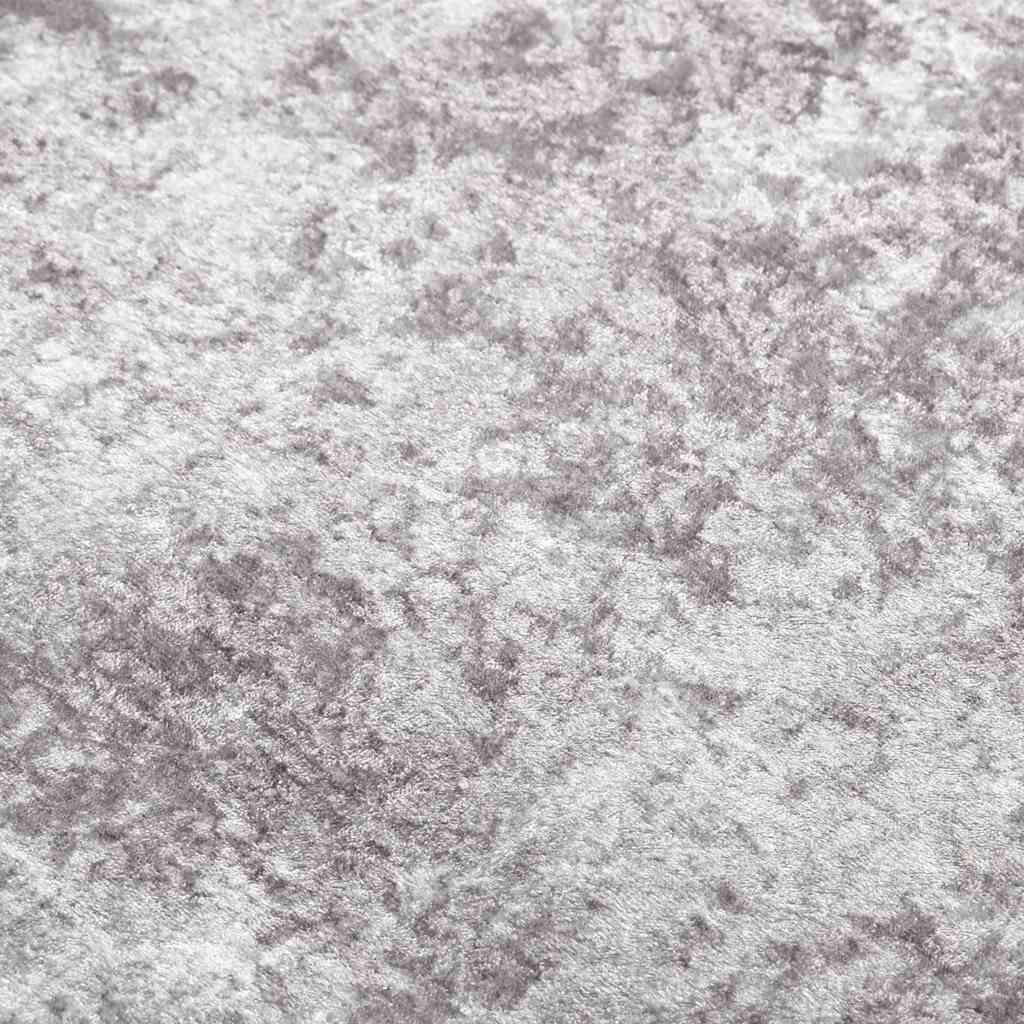 Vloerkleed wasbaar 80x150 cm grijs