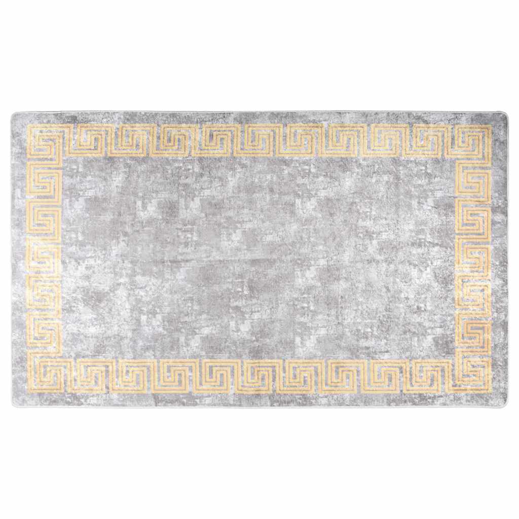 Vloerkleed wasbaar 120x180 cm grijs