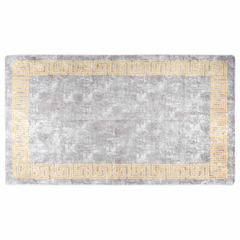 Vloerkleed wasbaar 190x300 cm grijs