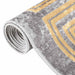 Vloerkleed wasbaar 190x300 cm grijs
