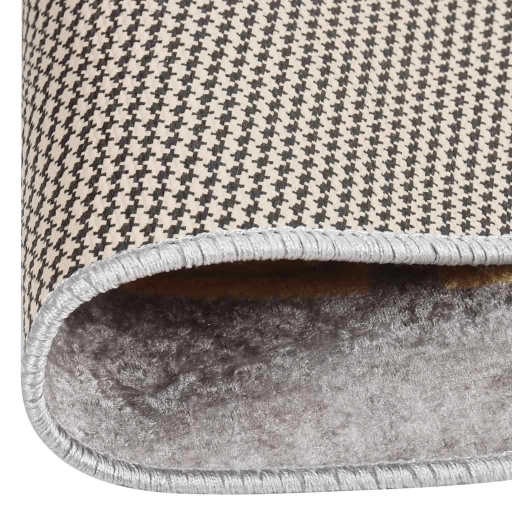 Vloerkleed wasbaar ø120 cm grijs